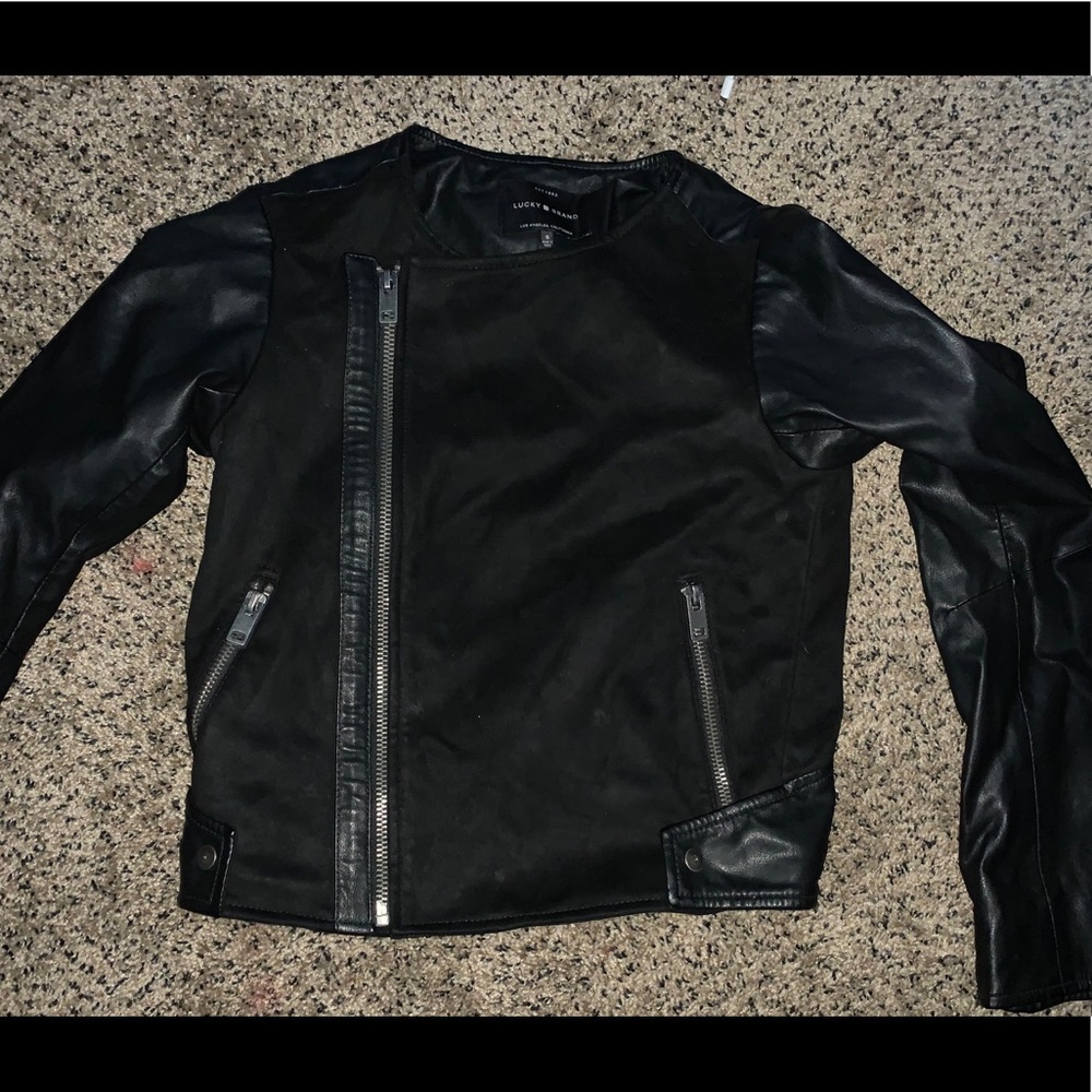Woman’s Lucky Brand Size S Suede leather jacket